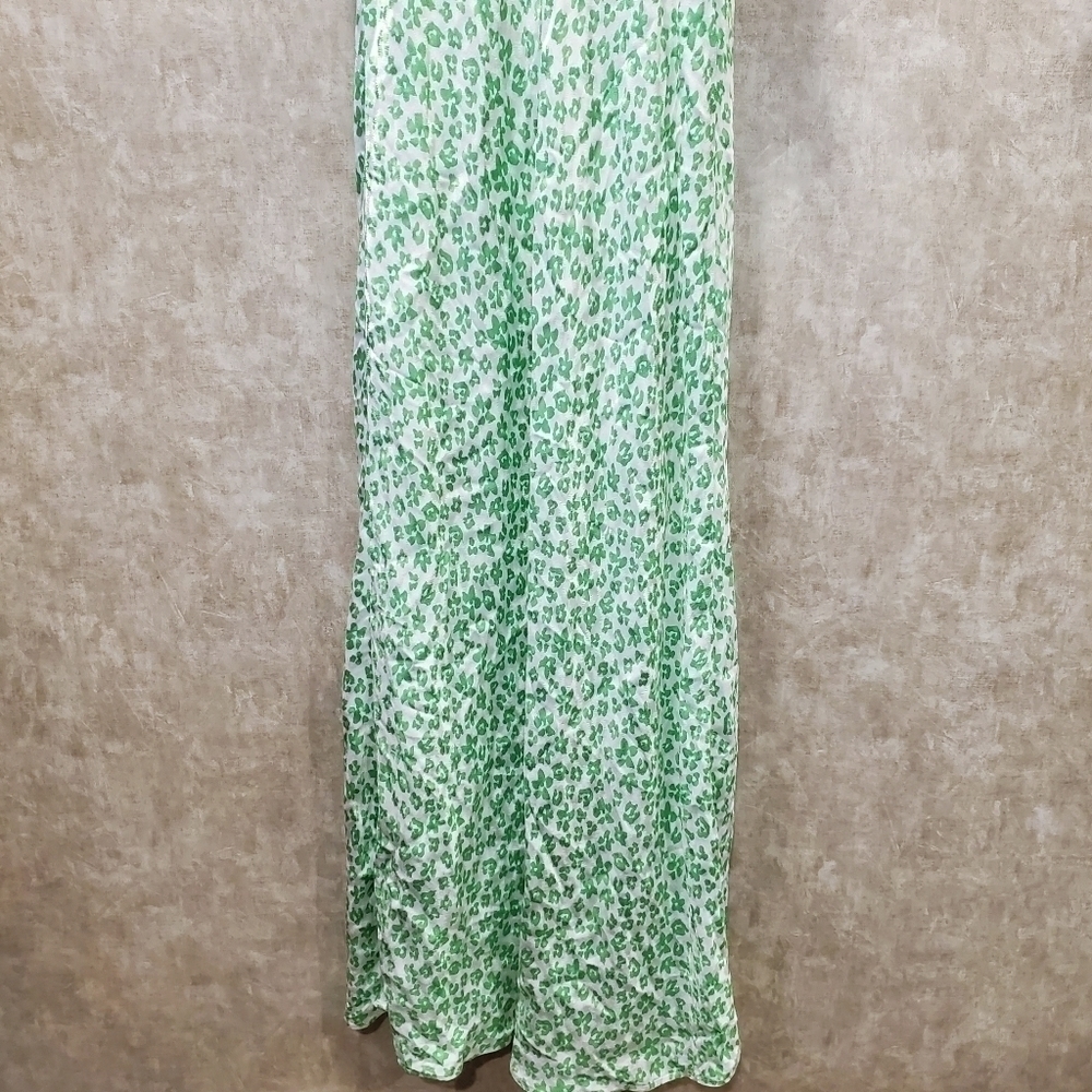 Rixo Sleeveless Ruffle Leopard Slip Midi Dress Nwt - Picture 10 of 11